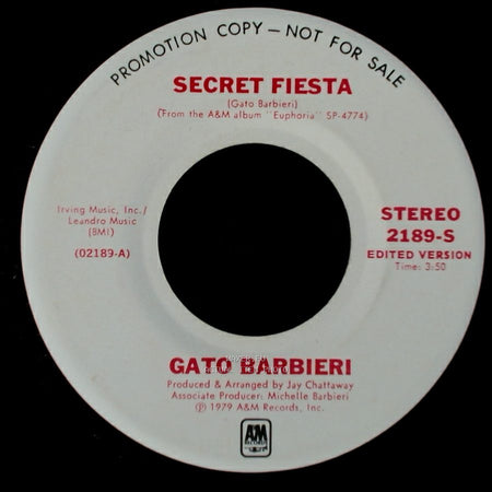 Gato Barbieri - Secret Fiesta / Sophia side A