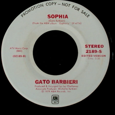 Gato Barbieri - Secret Fiesta / Sophia side B