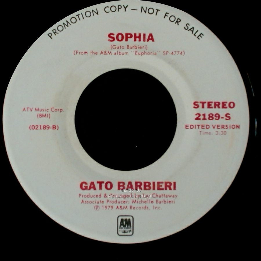 Gato Barbieri - Secret Fiesta / Sophia side B