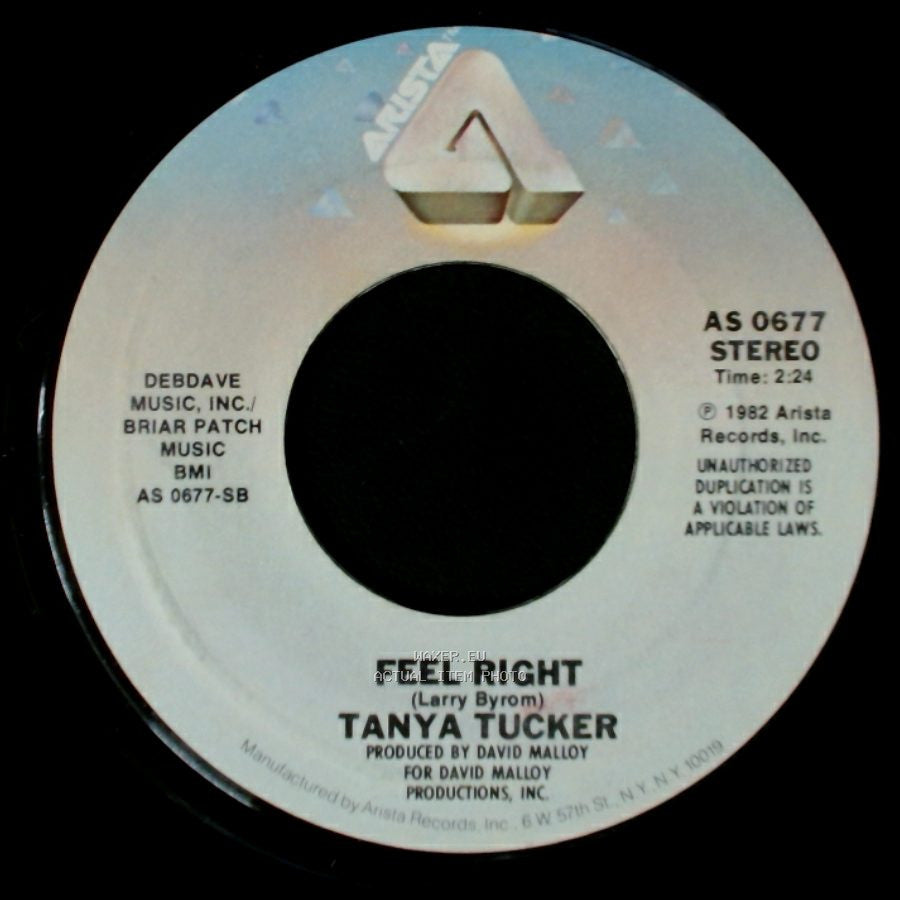 Tanya Tucker - Cry / Feel Right side B