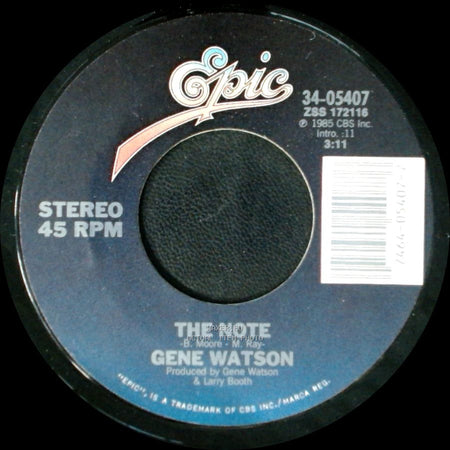 Gene Watson - Cold Summer Day In Georgia / The Note side B