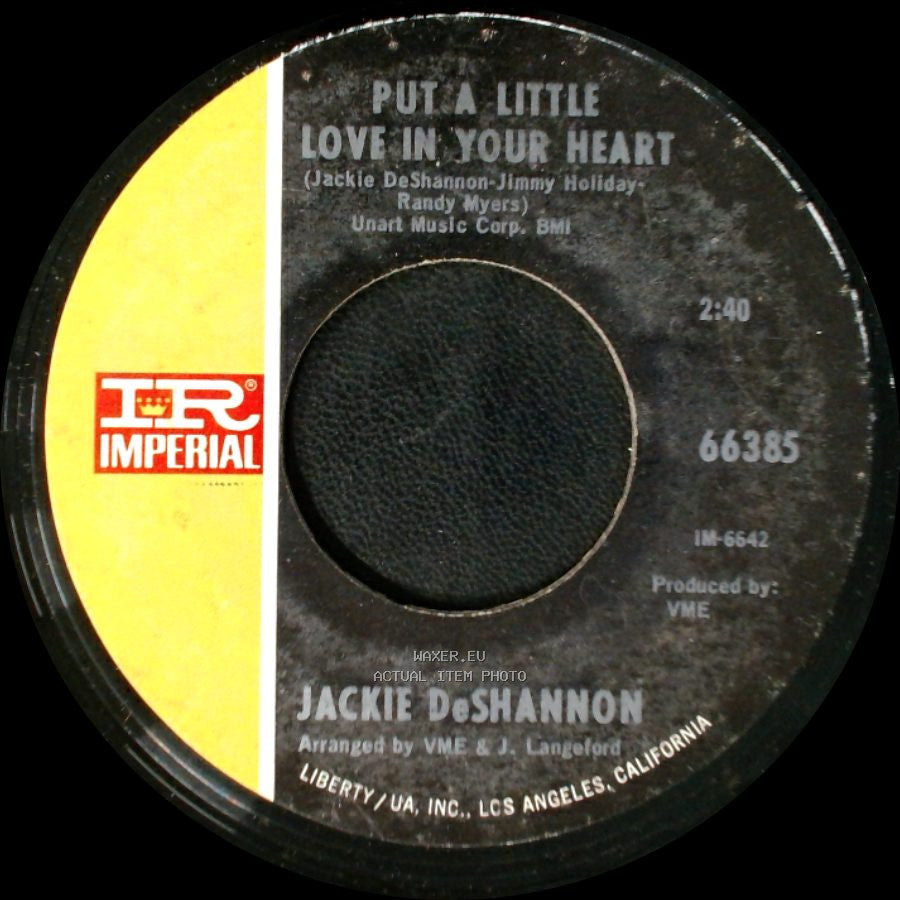 Jackie Deshannon - Always Together / Put A Little Love In Your Heart side B