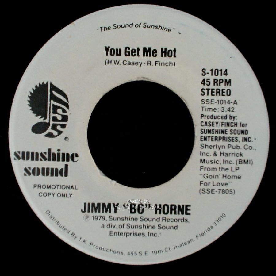 Jimmy "Bo" Horne - You Get Me Hot / You Get Me Hot side A