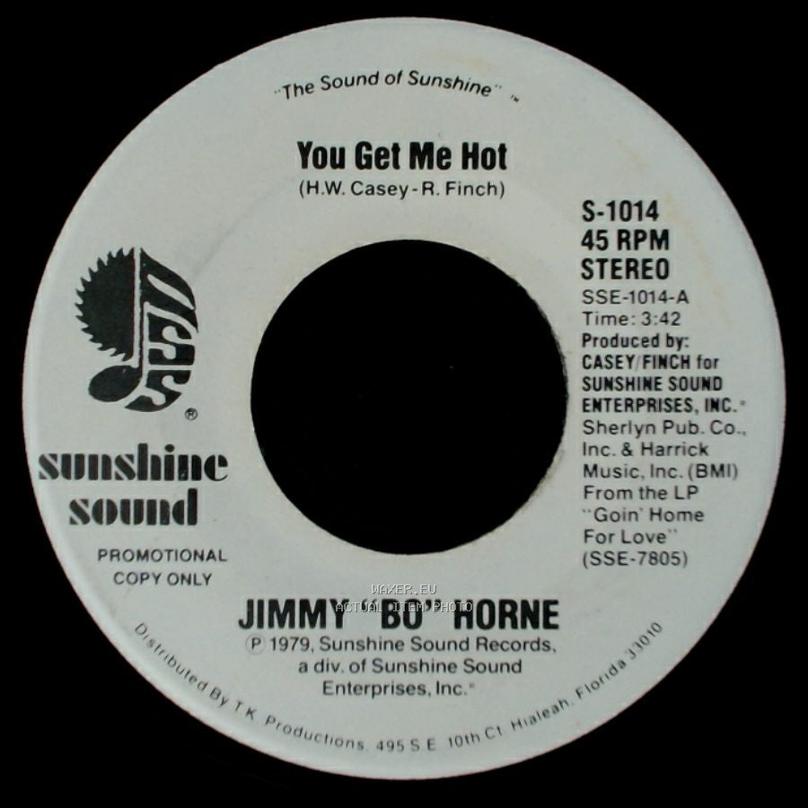 Jimmy "Bo" Horne - You Get Me Hot / You Get Me Hot side B