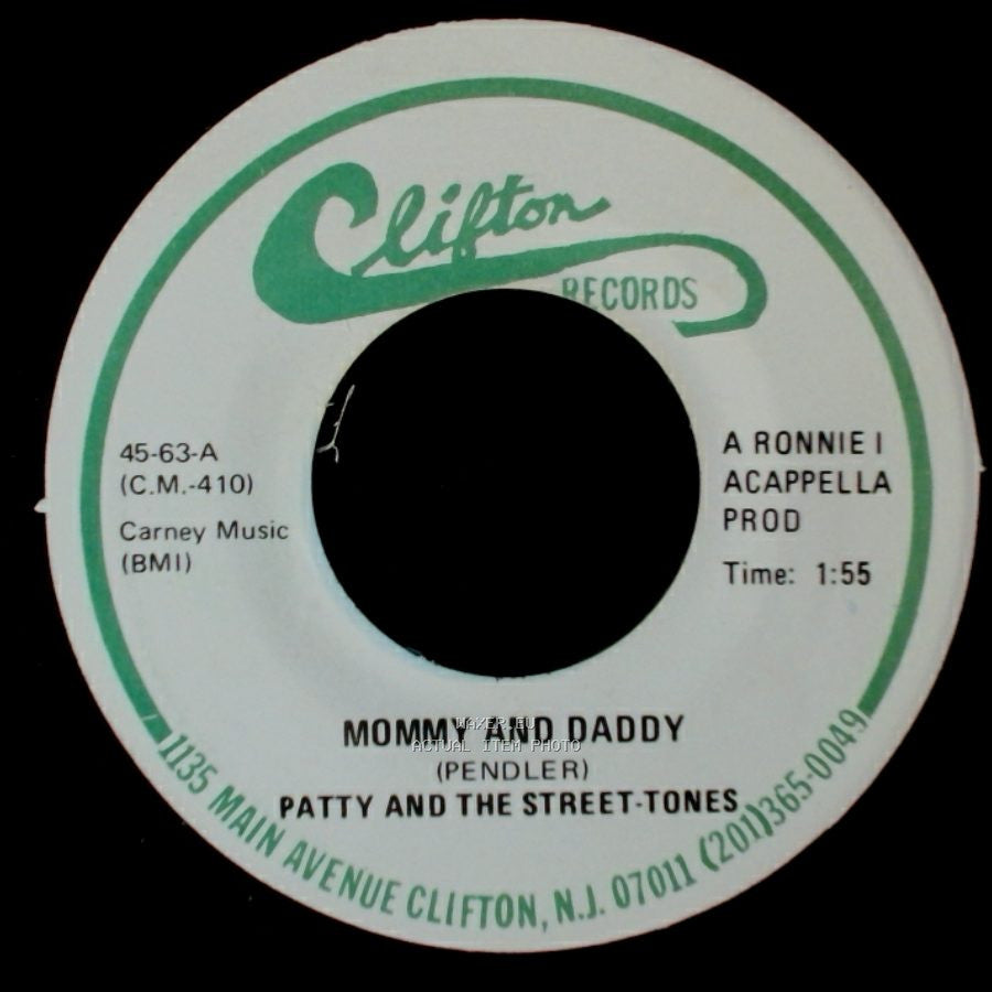 Patty And The Street-Tones - Mommy And Daddy / Glory Of Love side A
