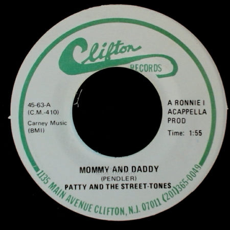 Patty And The Street-Tones - Mommy And Daddy / Glory Of Love side A