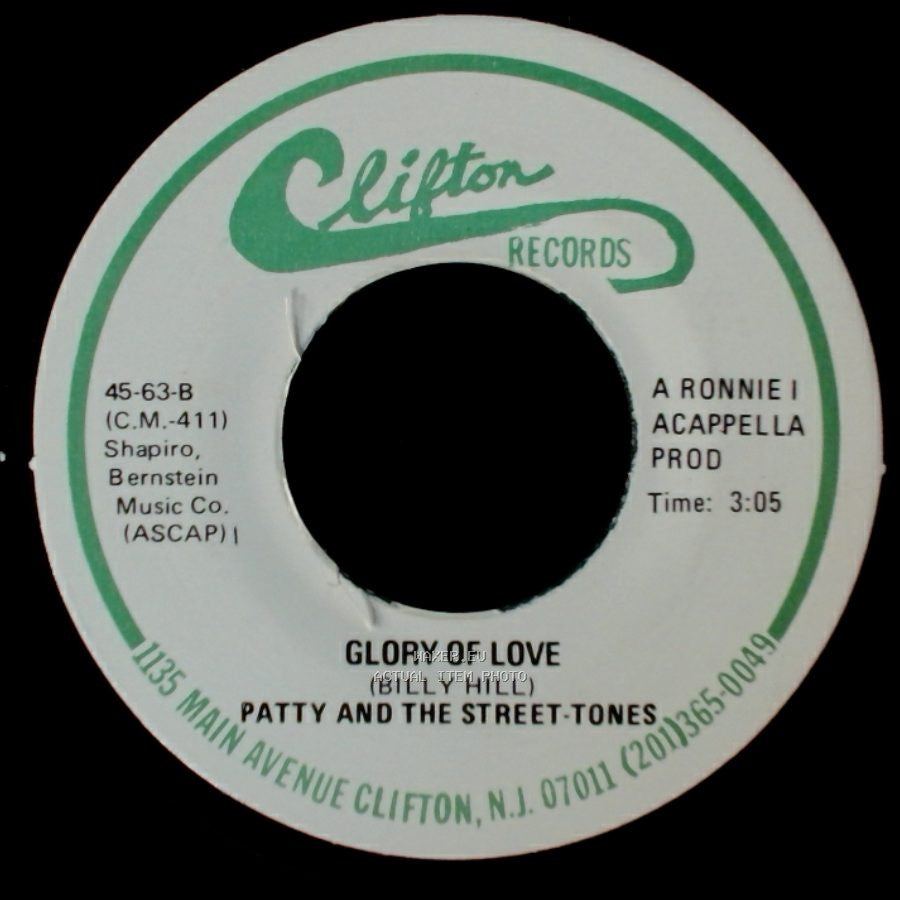 Patty And The Street-Tones - Mommy And Daddy / Glory Of Love side B