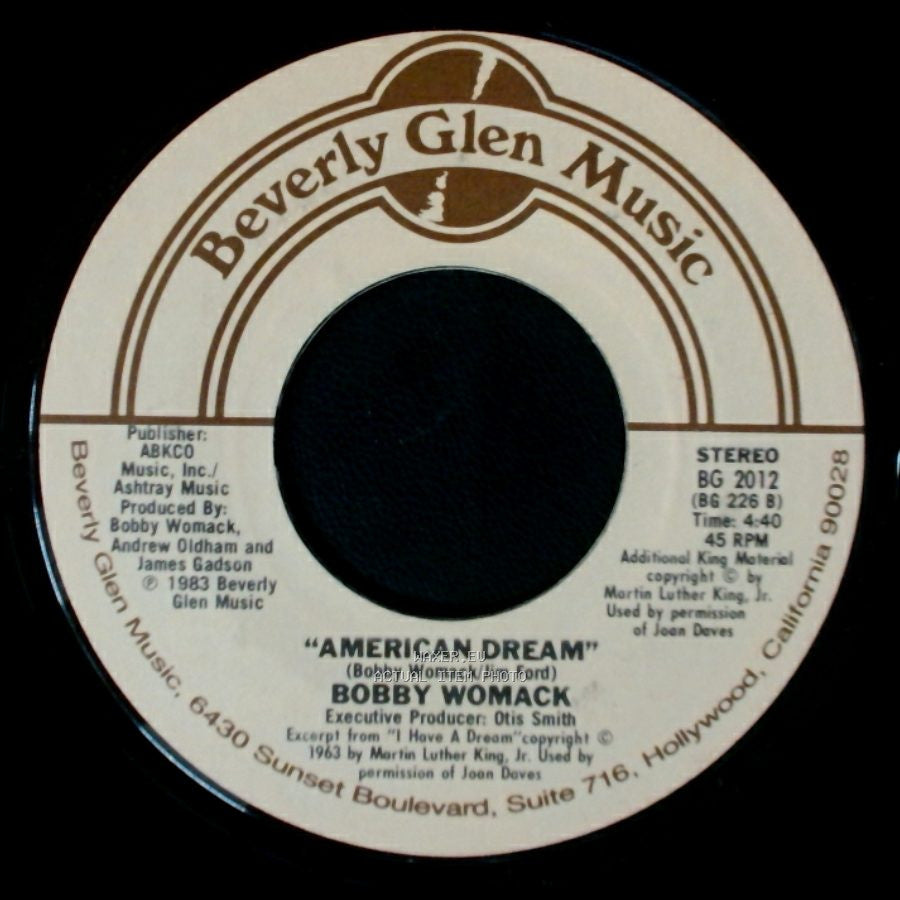 Bobby Womack And Patti Labelle / Bobby Womack - Love Has Finally Come At Last / American Dream side B