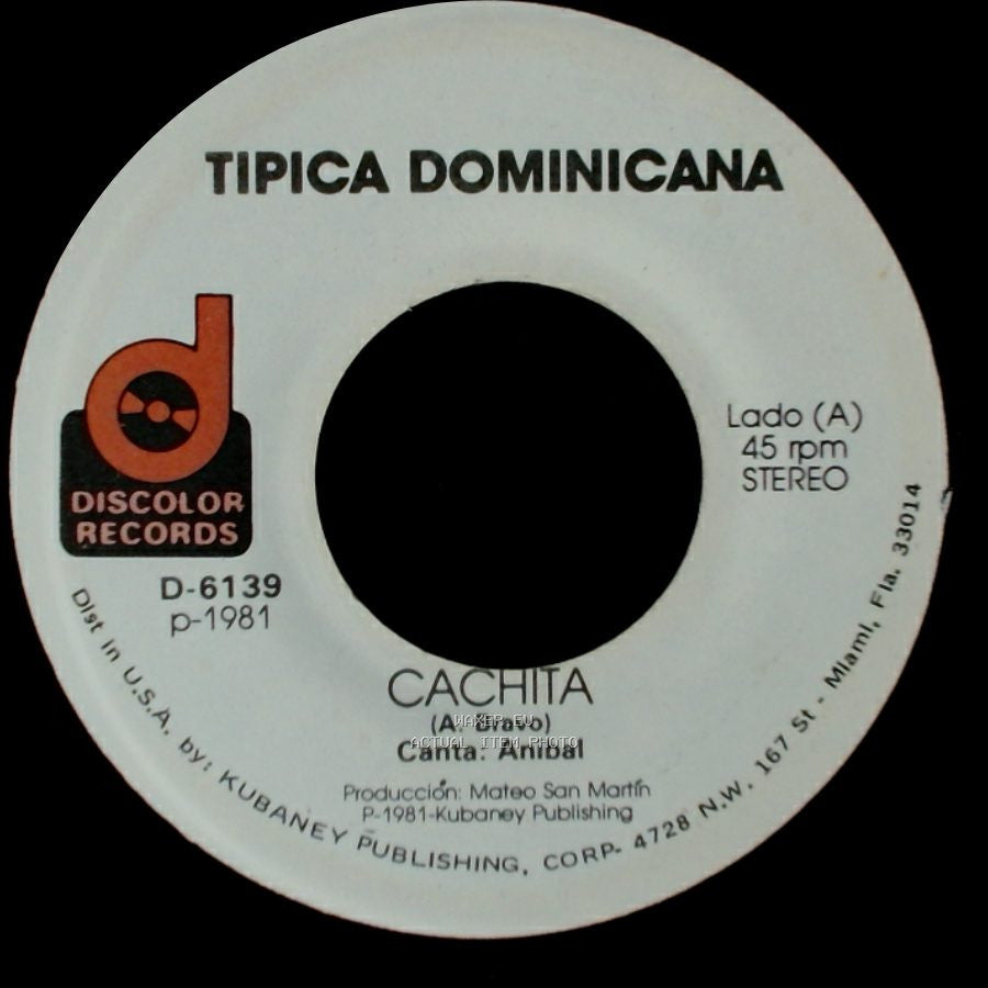 Tipica Dominicana - Cachita / La Matica side A