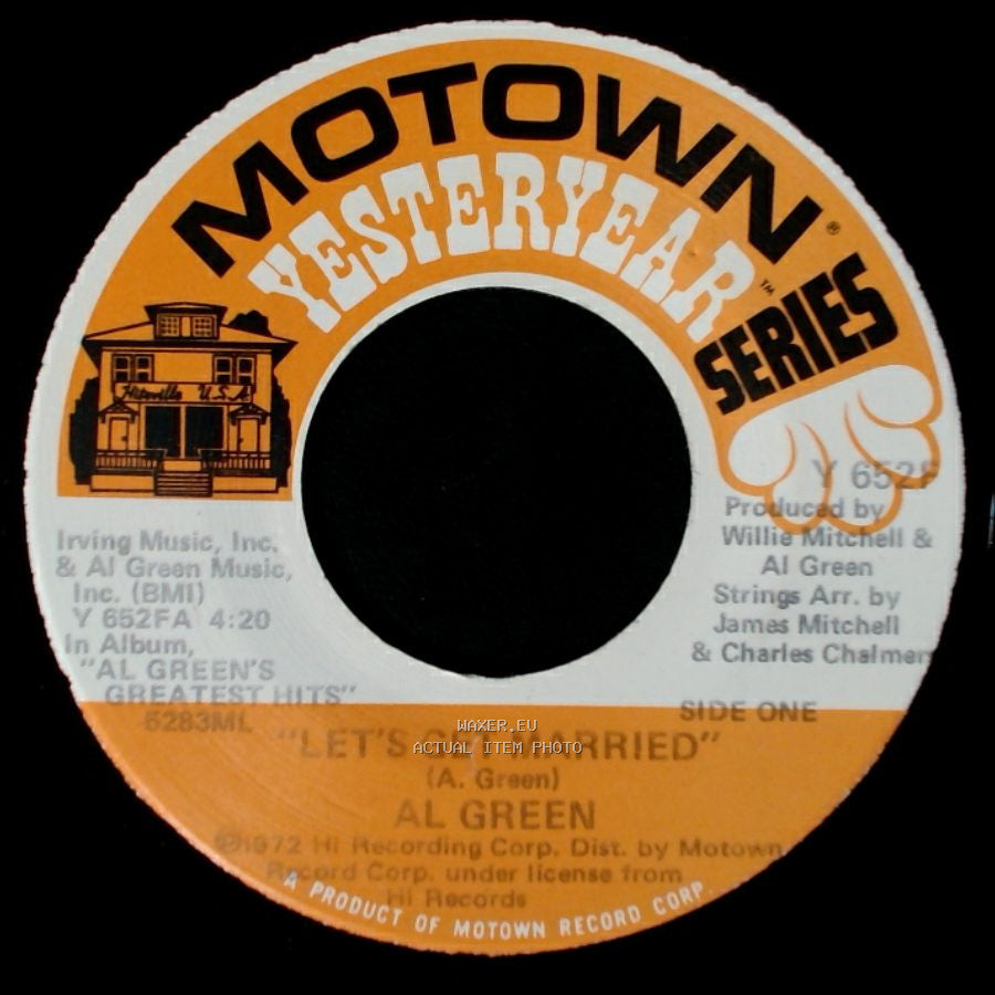 Al Green - Let's Get Married / Sha-La-La (Make Me Happy) side A