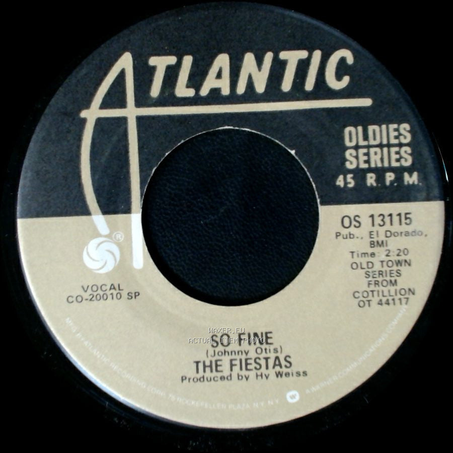 Robert & Johnny / The Fiestas - We Belong Together / So Fine side B