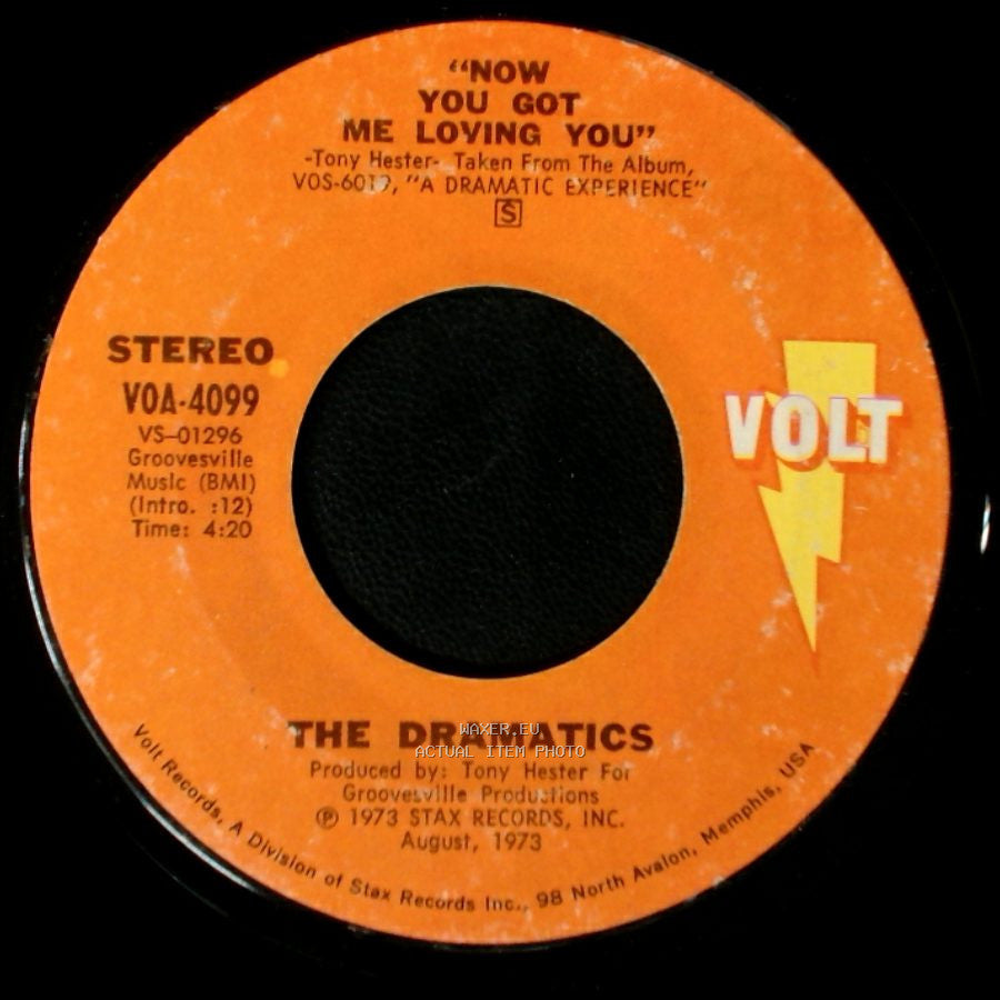 The Dramatics - Fell For You / Now You Got Me Loving You side B