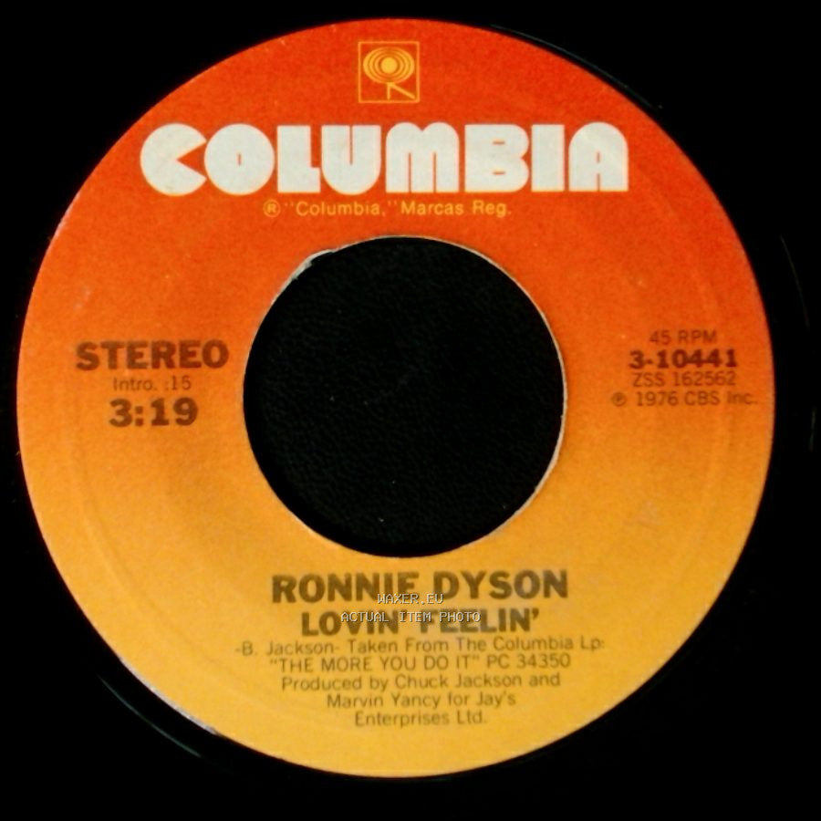 Ronnie Dyson - (I Like Being) Close To You / Lovin' Feelin' side B