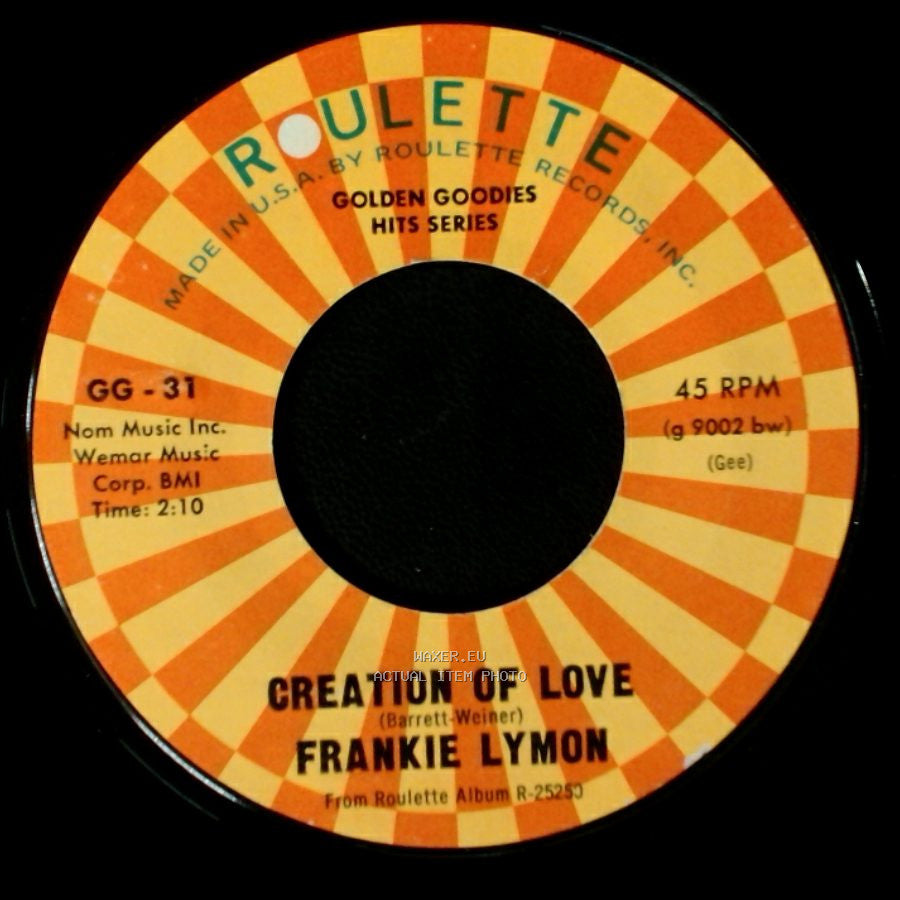 Frankie Lymon - Goody Goody / Creation Of Love side B