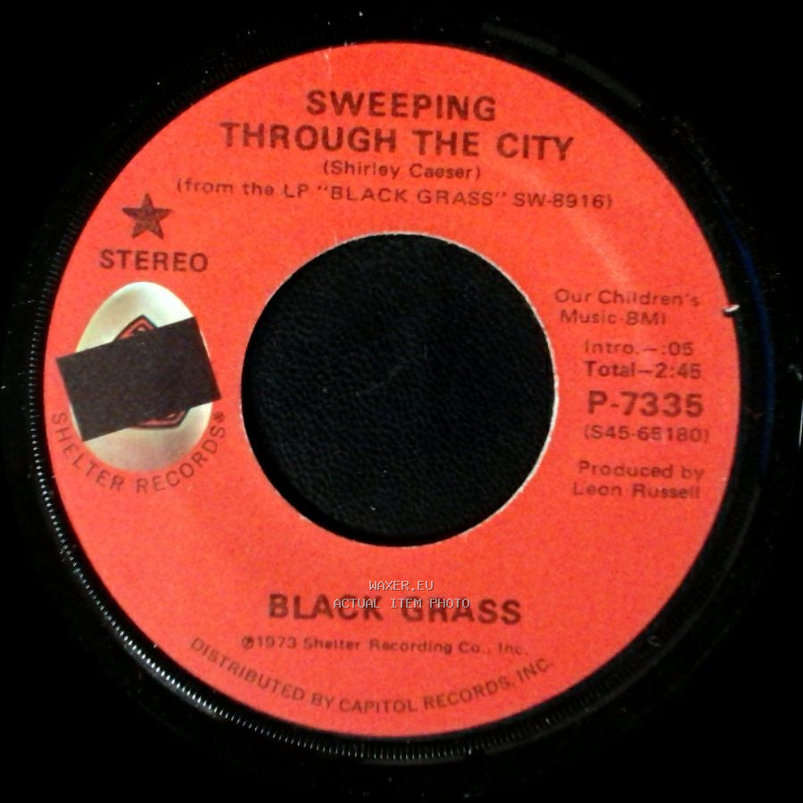 Black Grass - Sweeping Through The City / Going Down To The River side A