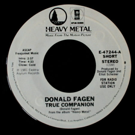 Donald Fagen - True Companion / True Companion side A
