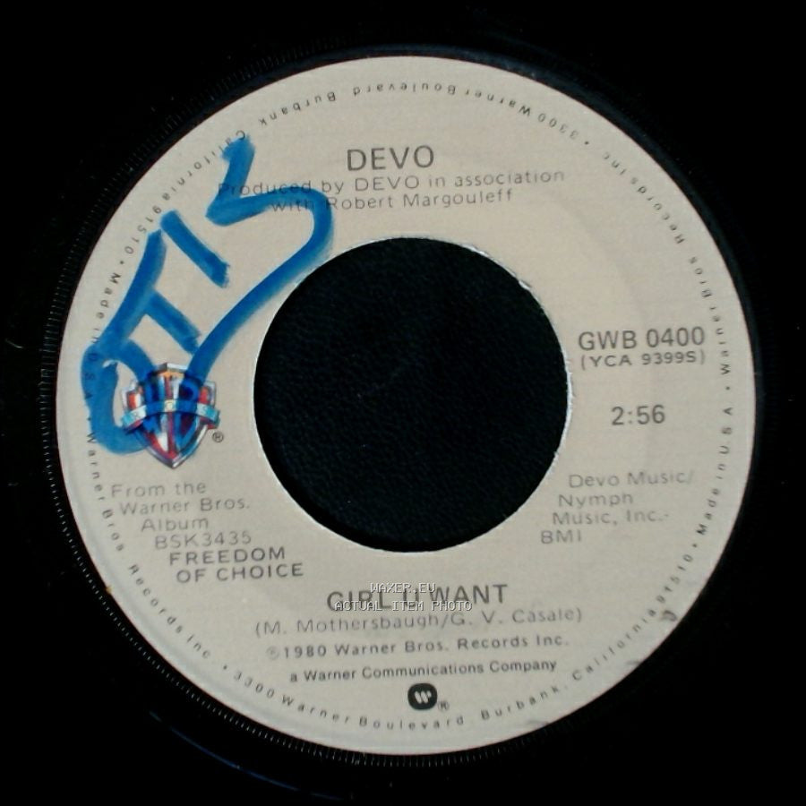 Devo - Girl U Want / Whip It side A