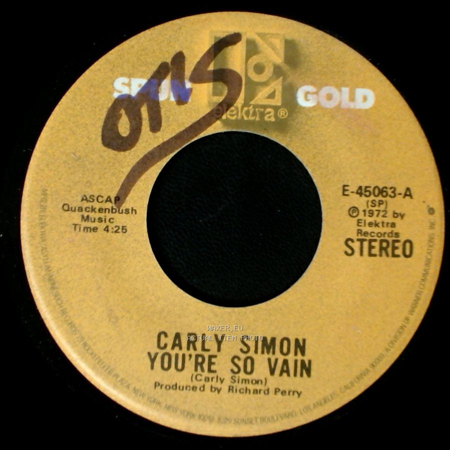 Carly Simon - You're So Vain / The Right Thing To Do side A