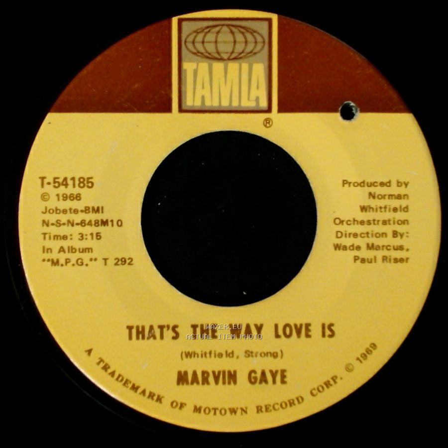 Marvin Gaye - That's The Way Love Is / Gonna Keep On Tryin' Till I Win Your Love side A
