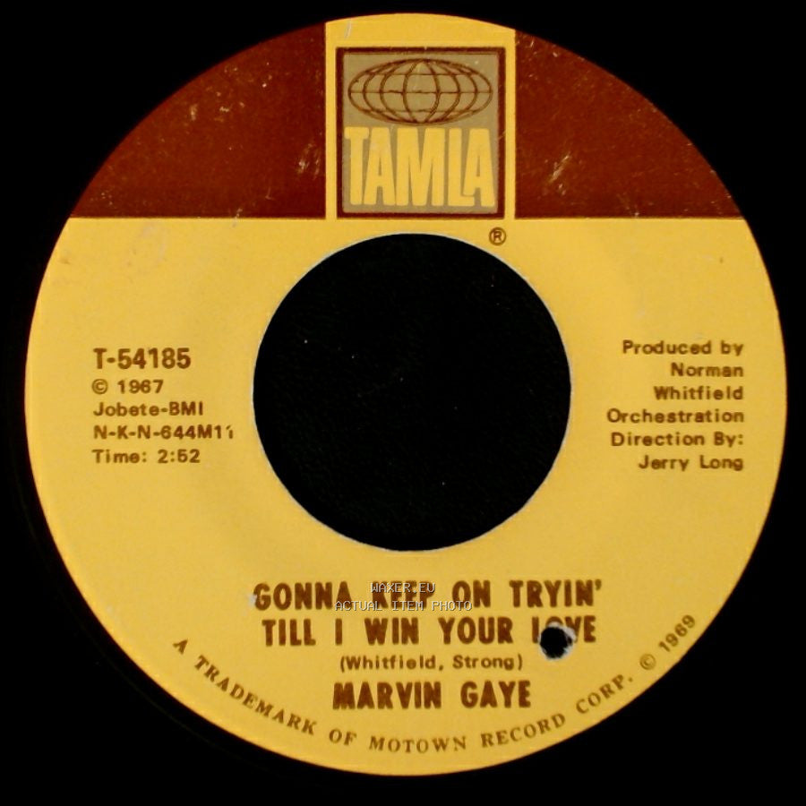 Marvin Gaye - That's The Way Love Is / Gonna Keep On Tryin' Till I Win Your Love side B