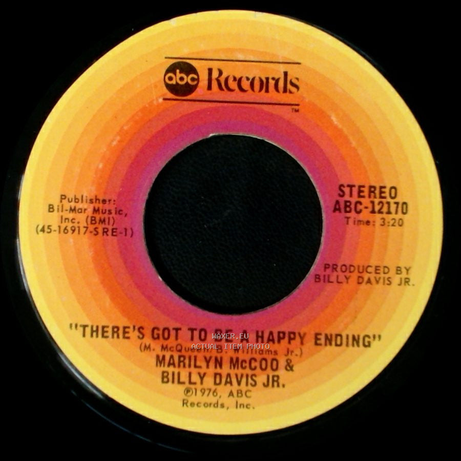 Marilyn Mccoo & Billy Davis Jr. - There's Got To Be A Happy Ending / I Hope We Get To Love In Time side A