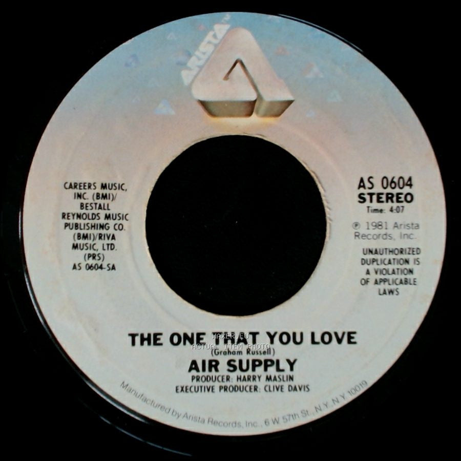 Air Supply - The One That You Love / I Want To Give It All side A