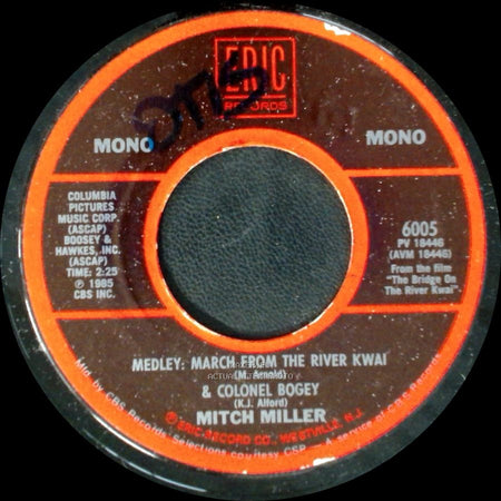 Mitch Miller - The Yellow Rose Of Texas / Medley: March From The River Kwai & Colonel Bogey side B