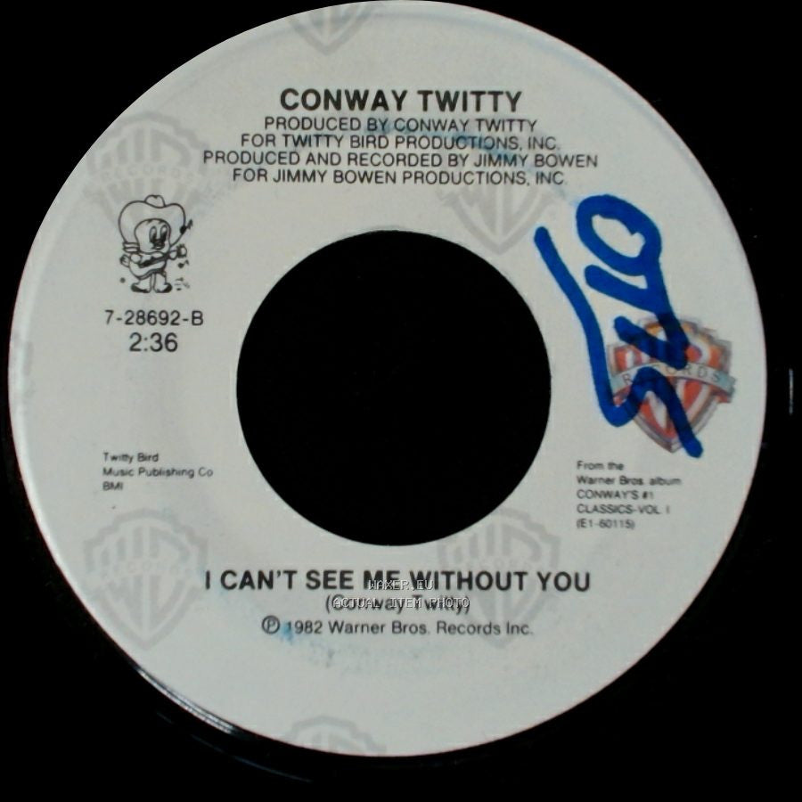 Conway Twitty - Desperado Love / I Can't See Me Without You side B