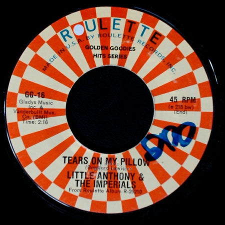 Little Anthony & The Imperials - A Prayer And A Juke Box / Tears On My Pillow side B