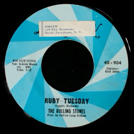 The Rolling Stones - Let's Spend The Night Together / Ruby Tuesday side B