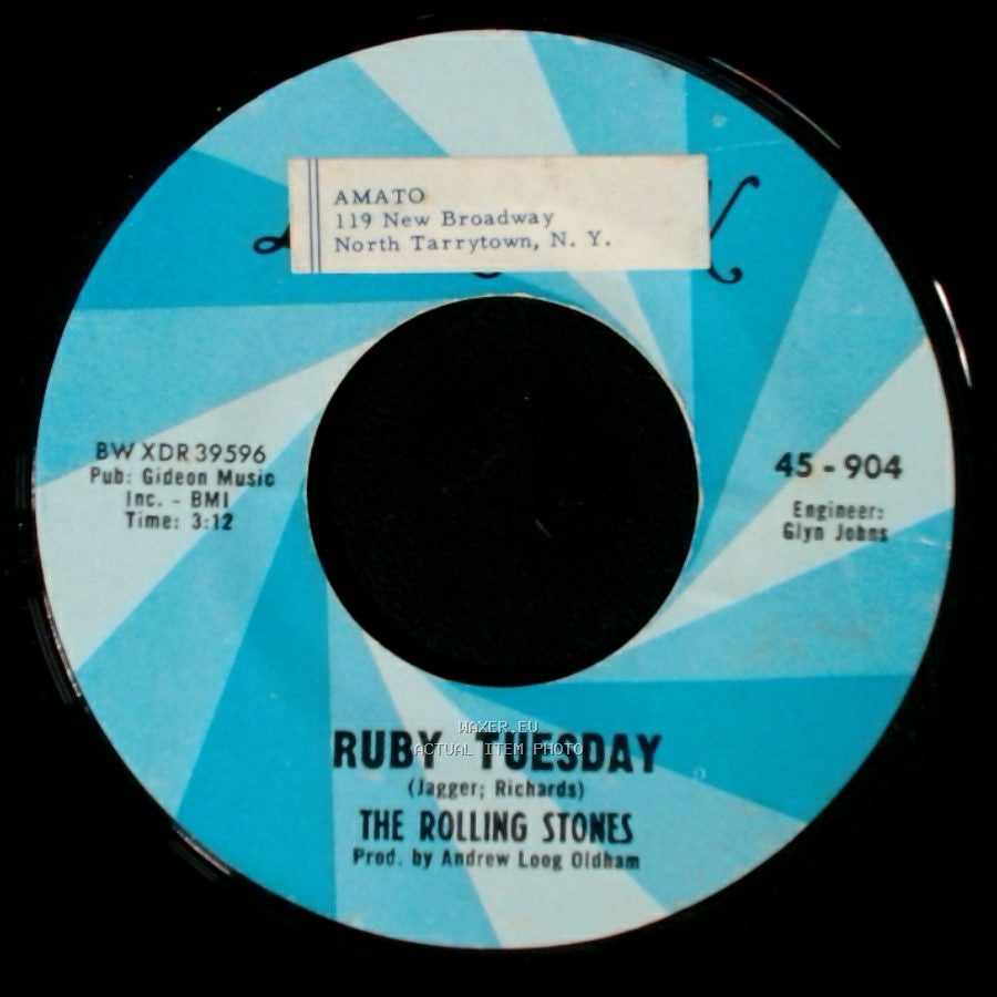 The Rolling Stones - Let's Spend The Night Together / Ruby Tuesday side B