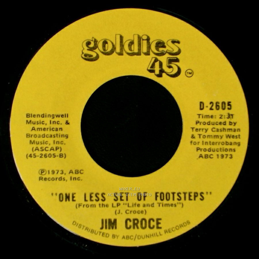 Jim Croce - One Less Set Of Footsteps / Bad, Bad Leroy Brown side A