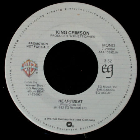 King Crimson - Heartbeat / Heartbeat side A