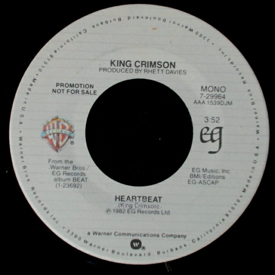King Crimson - Heartbeat / Heartbeat side A