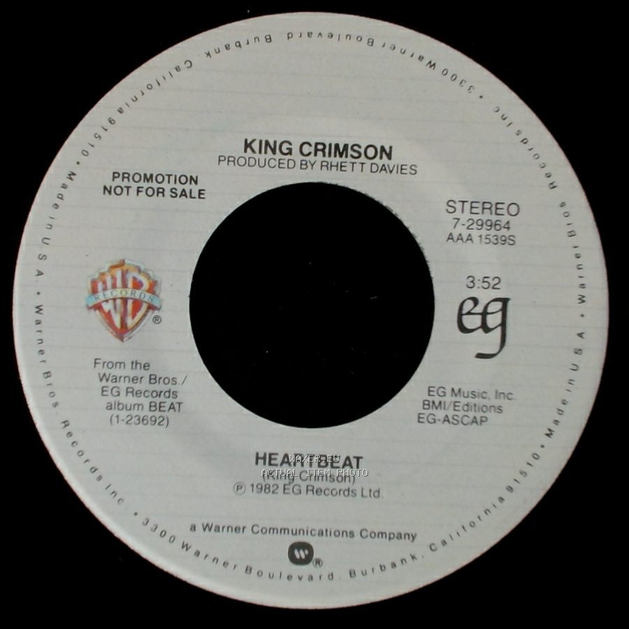 King Crimson - Heartbeat / Heartbeat side B