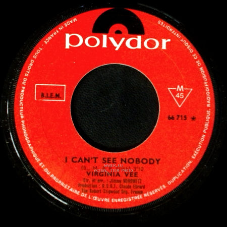Virginia Vee - I Can't See Nobody / Boum! Boum! Boum! side A