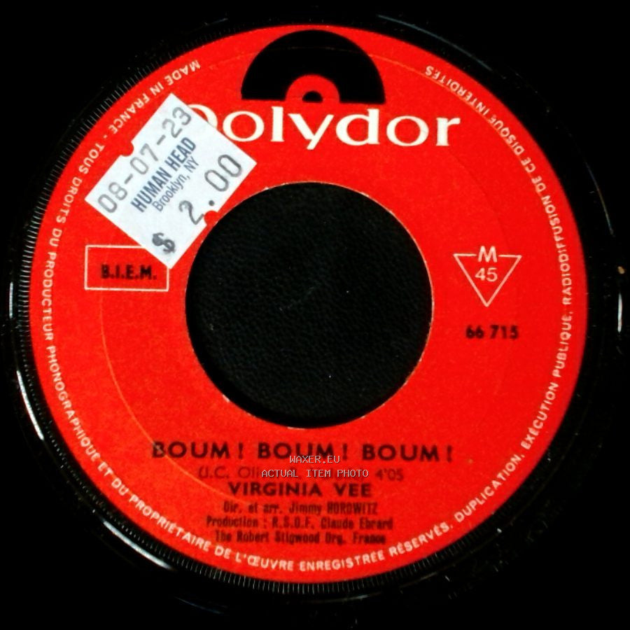 Virginia Vee - I Can't See Nobody / Boum! Boum! Boum! side B