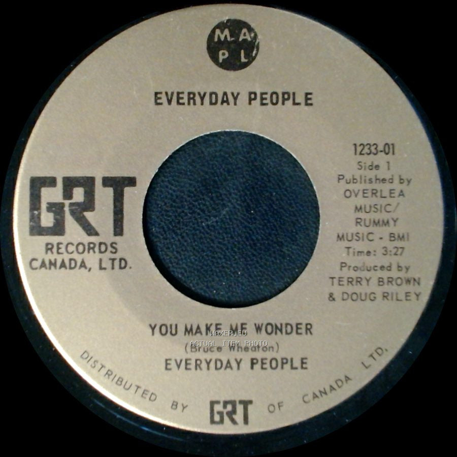 Everyday People - You Make Me Wonder / Nova Scotia Home Blues side A