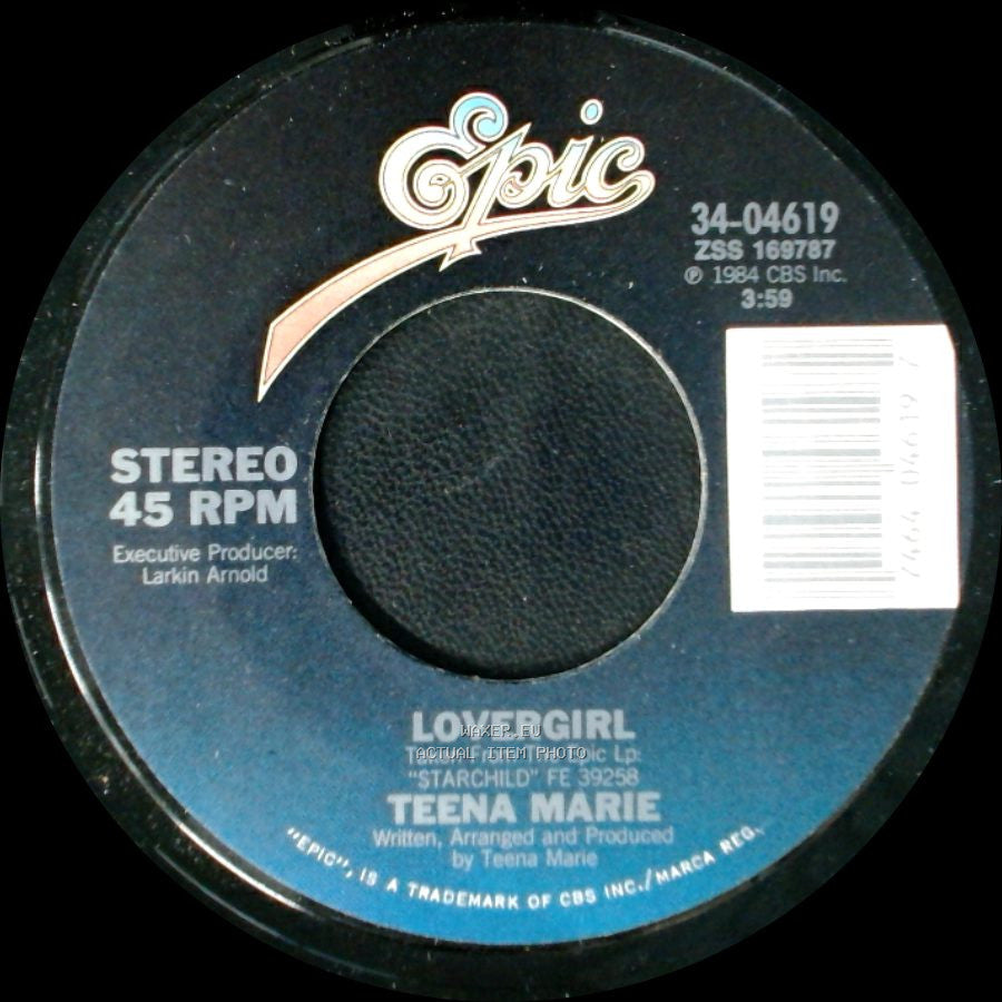 Teena Marie - Lovergirl / Lovergirl (Instrumental) side A