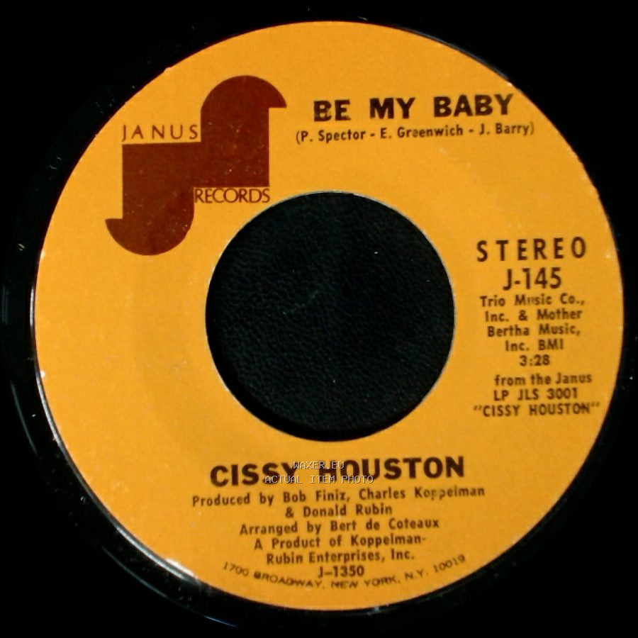 Cissy Houston - Be My Baby / I'll Be There side A