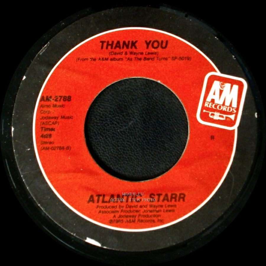 Atlantic Starr - Thank You / Secret Lovers side A