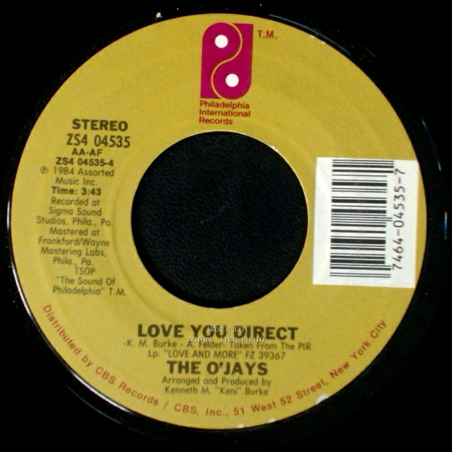 The O'jays - Let Me Show You (How Much I Really Love You) / Love You Direct side B