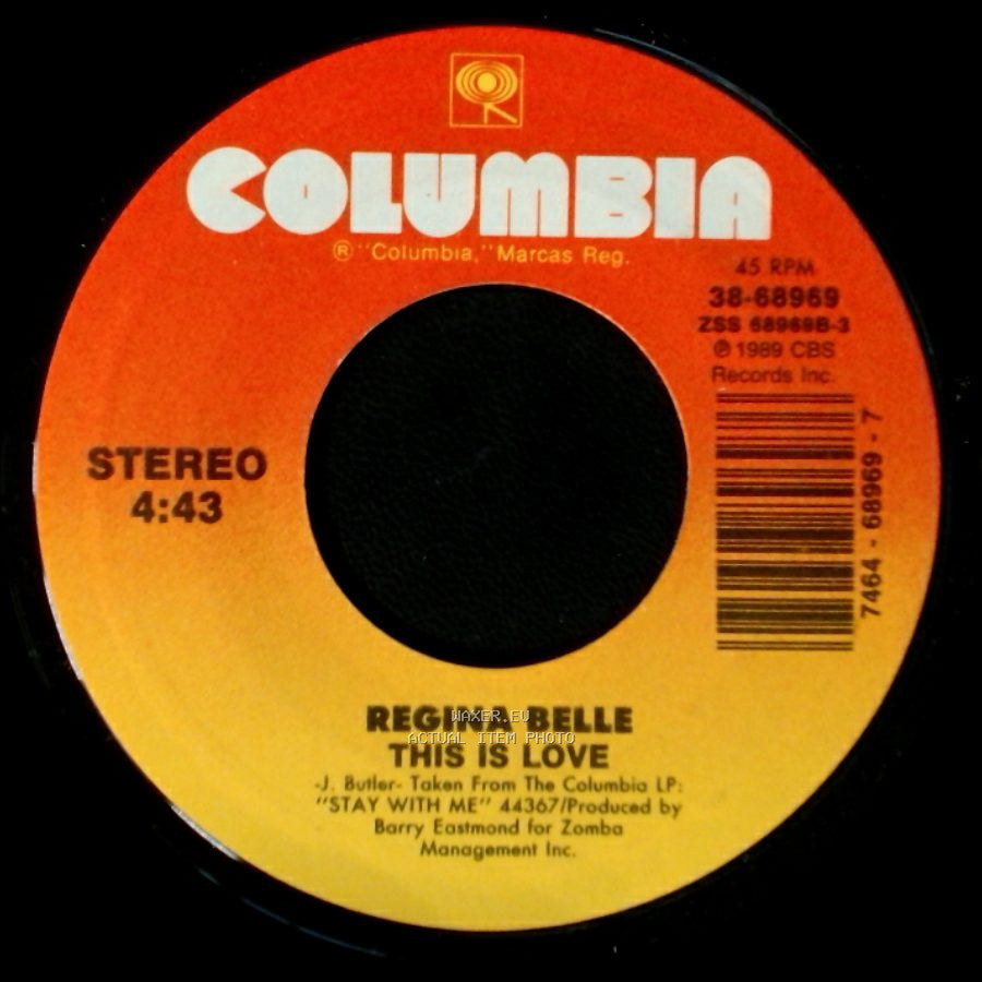 Regina Belle - This Is Love / Baby Come To Me side A