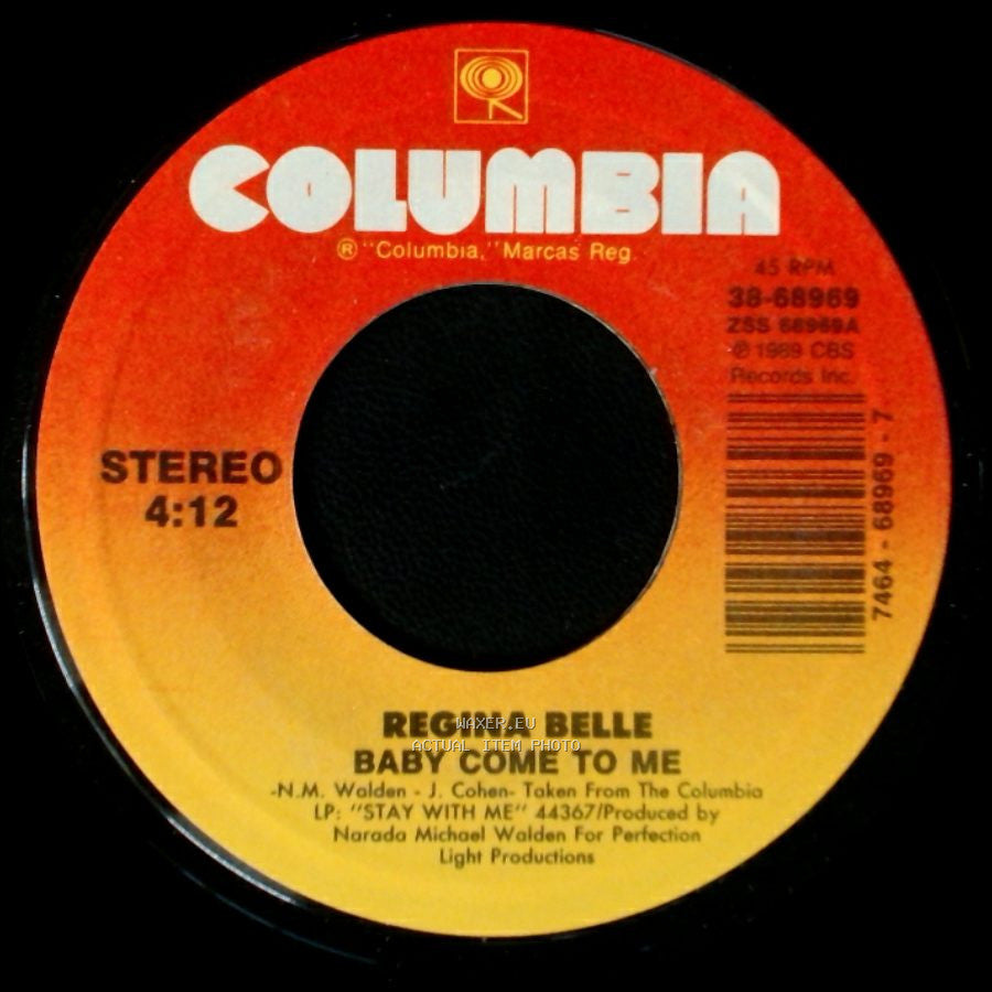 Regina Belle - This Is Love / Baby Come To Me side B