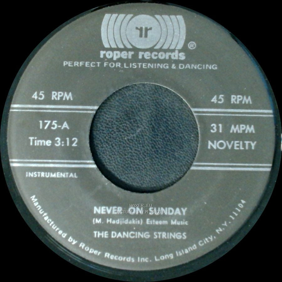 The Dancing Strings - Zorba's Dance / Never On Sunday side B