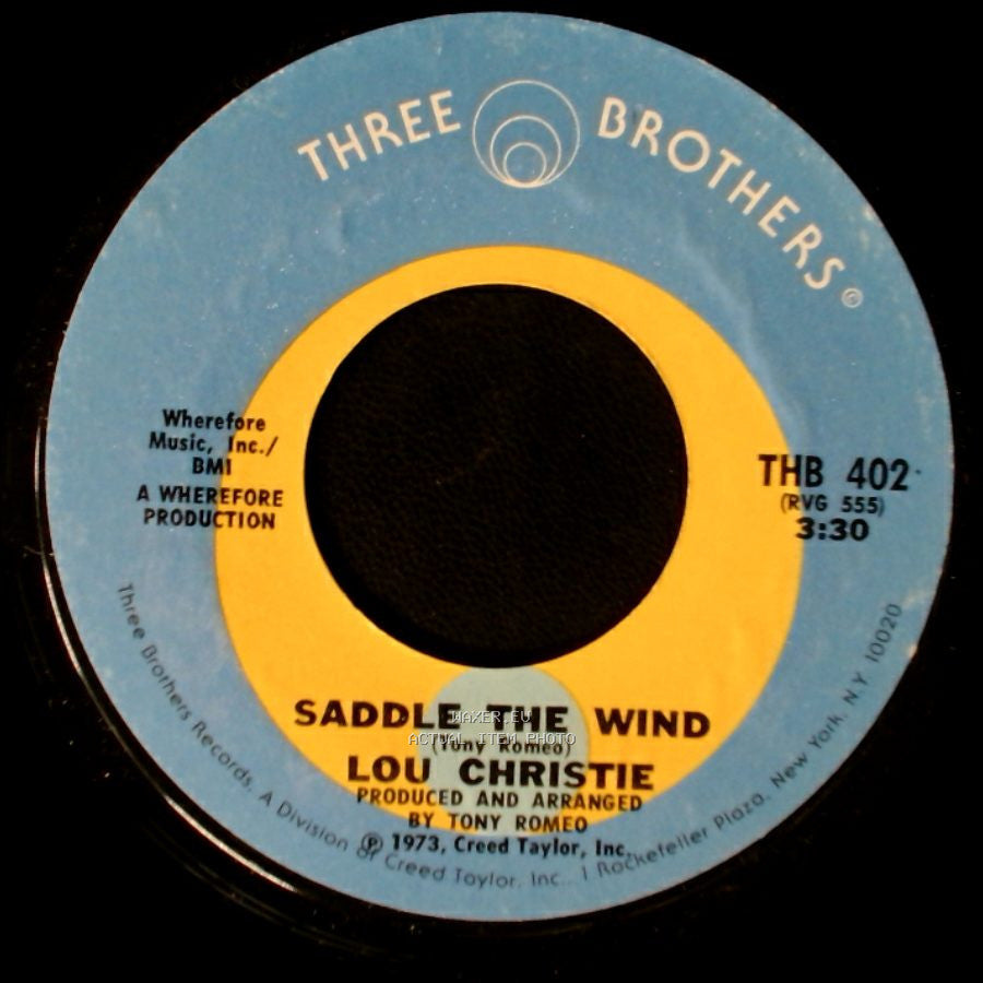 Lou Christie - Saddle The Wind / Beyond The Blue Horizon side A