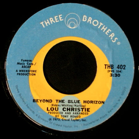 Lou Christie - Saddle The Wind / Beyond The Blue Horizon side B