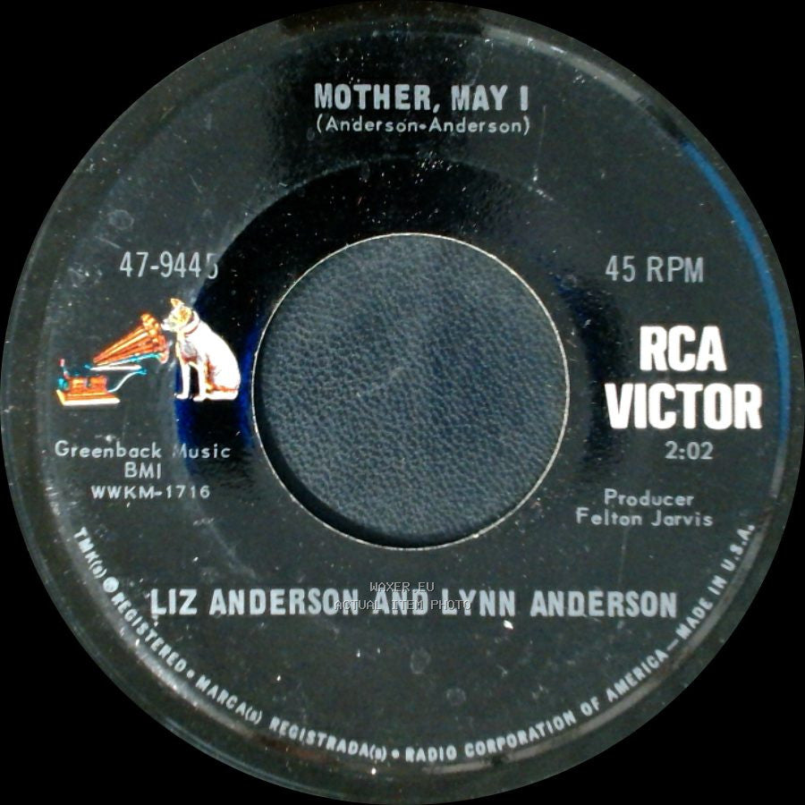 Liz Anderson And Lynn Anderson - Better Than Life Without You / Mother, May I side B