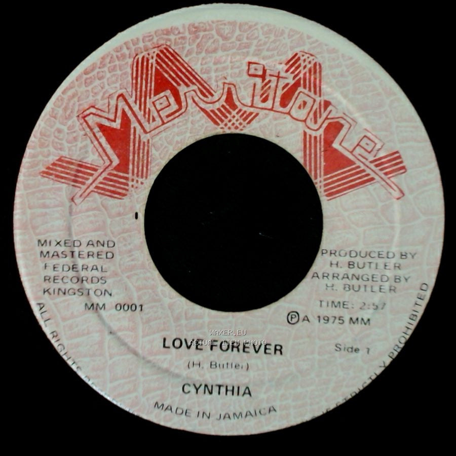 Cynthia / Harold Butler - Love Forever / Love Forever Theme side A