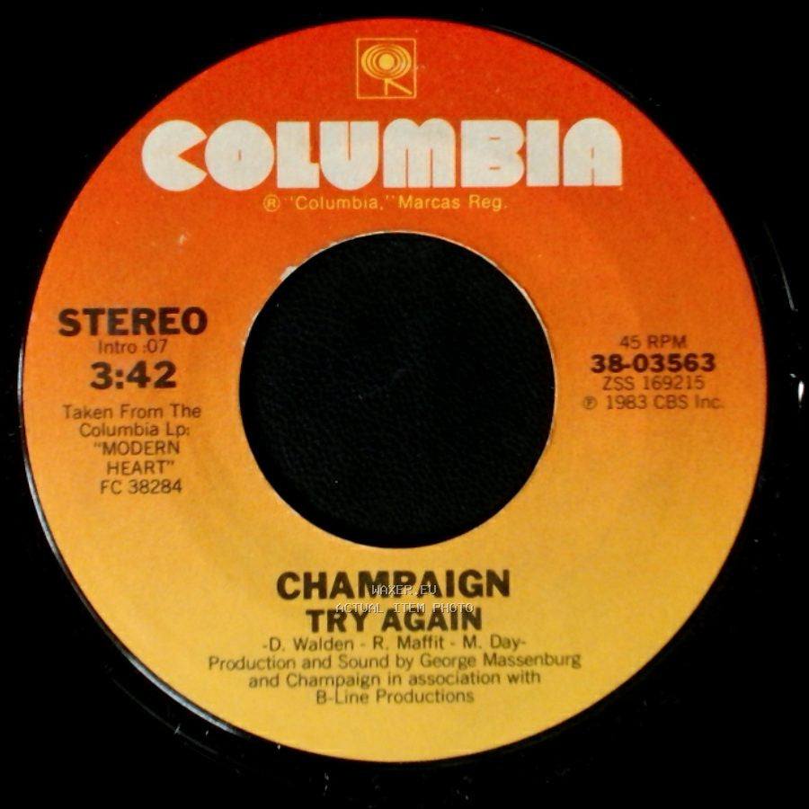 Champaign - Try Again / International Feel side A